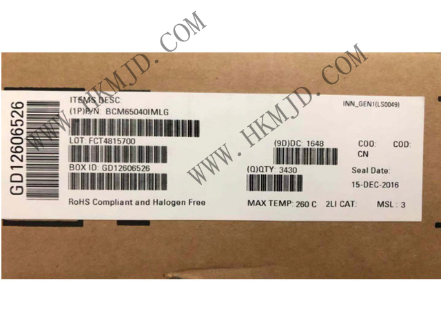 BROADCOM BCM65040 BCM65040IMLG 接口 - 驅(qū)動(dòng)器，接收器，收發(fā)器