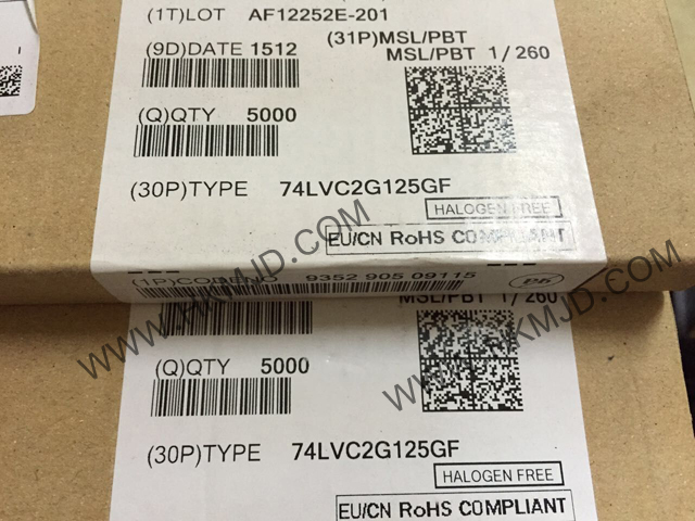供應(yīng)集成電路 8-XFDFN 74LVC2G125GF 雙總線緩沖器/線路驅(qū)動器；3態(tài)