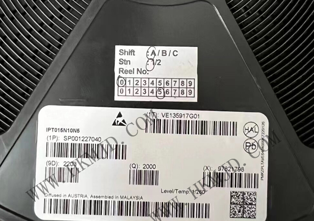 【出售INFINEON】N溝道 MOSFET IPT015N10N5 OptiMOS? 5功率晶體管，100V