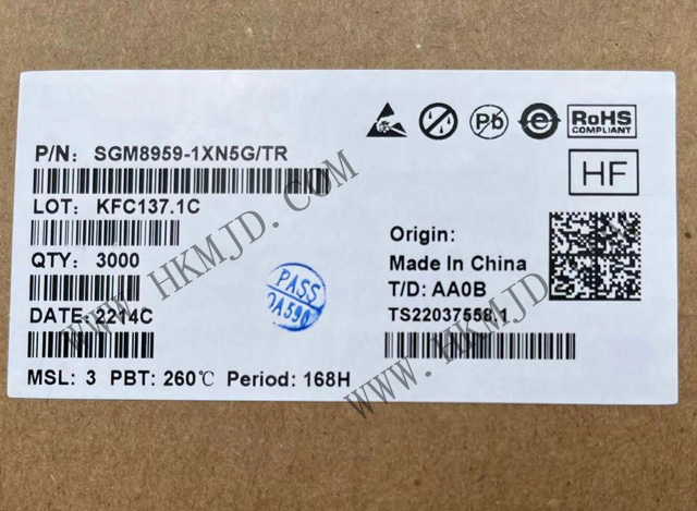 出售SGM8959-1XN5G 單 SGM8959-1 低VOS、低噪聲、高精度零漂移運(yùn)算放大器