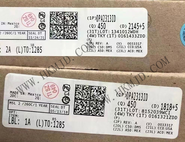 【分銷(xiāo)TI】放大器IC OPA2313ID 通用放大器 2 電路 滿(mǎn)擺幅 8-SOIC