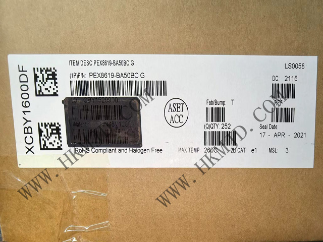 16 通道、16 端口 PEX8619-BA50BCG [Broadcom] PCI Express 交換機(jī)，19 x 19mm PBGA