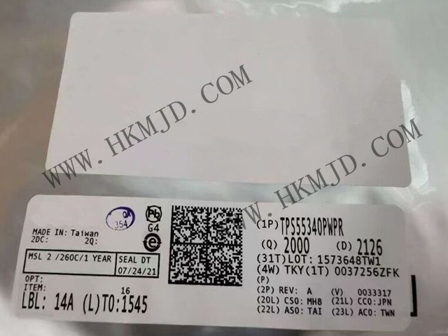 【德州儀器】具有5A、40V  TPS55340PWPR 集成式電源開關(guān)的單片非同步開關(guān)穩(wěn)壓器