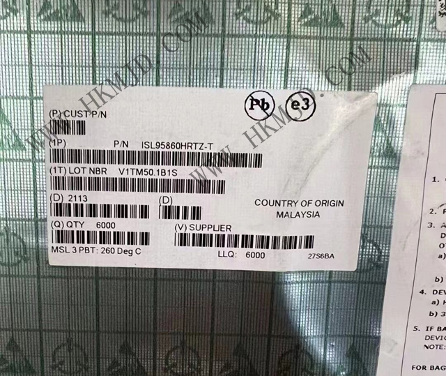 ISL95860HRTZ 一款多相3+0核心控制器（ IMVP9、32TQFN）