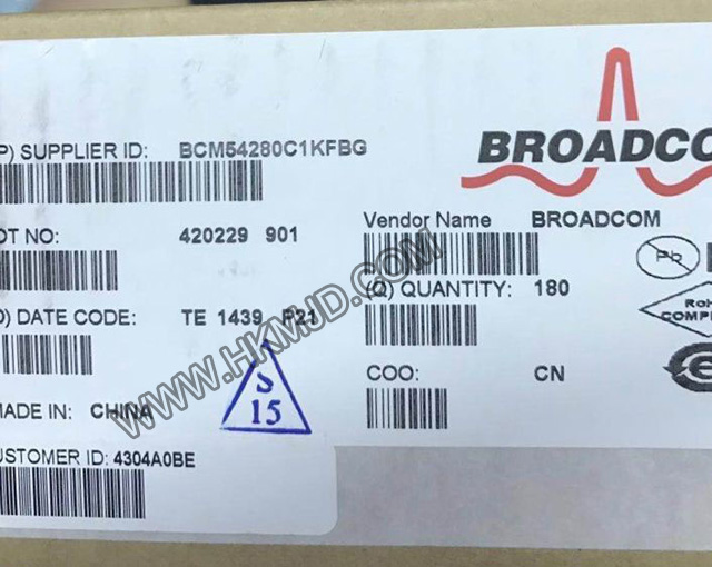 Broadcom（BCM54280C1KFBG）八端口SGMII銅纜千兆以太網收發(fā)器
