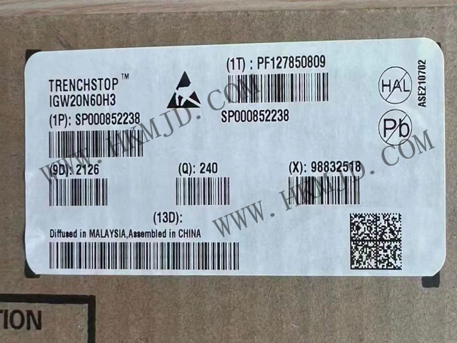 【分銷英飛凌IGBT晶體管】IGW20N60H3 600 V，20 A IGBT 分立式，采用 TO-247 封裝
