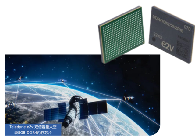 Teledyne e2v 雙倍容量太空級 8GB DDR4 內(nèi)存芯片，面向高可靠性太空應(yīng)用