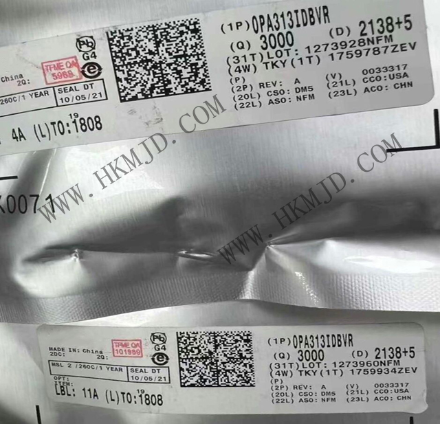 【TI 放大器】出售 OPA313IDBVR 低噪聲、單通道CMOS運(yùn)算放大器