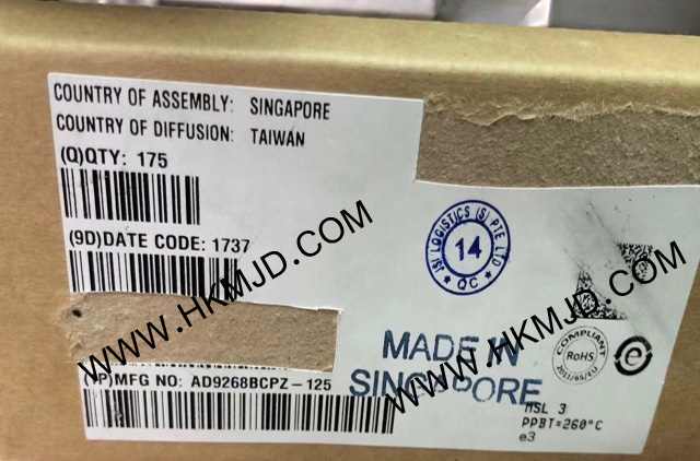 ADI AD9268BCPZ-125 一款雙通道、16位、125 MSPS模數(shù)轉(zhuǎn)換器(ADC)